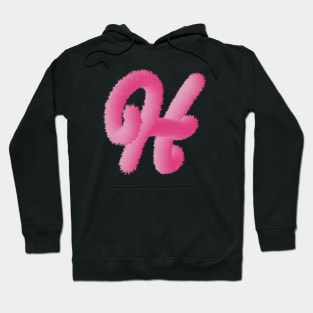 H Pink Animal Initials Hoodie